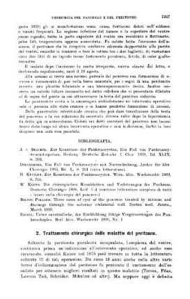 [XIII.] 2. Trattamento chirurgico delle malattie del peritoneo.
