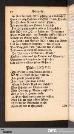 Psalm LXXVII, LXXIX