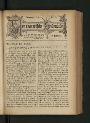 Nr. 11. November 1916.