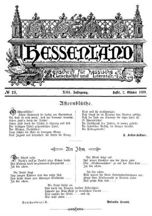 No. 19, 2. Oktober 1899
