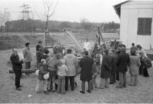 Übergabe des neuen Kinderspielplatzes in der Siedlung Kleinseeäcker