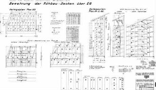 Stuttgart Nord: Dienstgebäude Flm-Gebäude Zwischenbau Bewehrung der Rohbau-Decken über EG