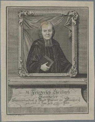 Bildnis des Friedrich Christoph Steinhofer