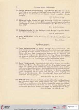 Speisezimmer (Nr. 108 - 158)