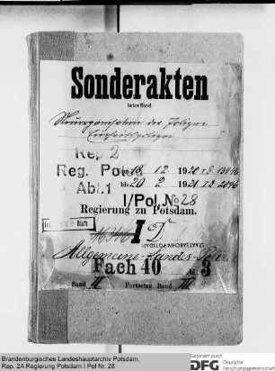 Neuorganisation der Polizei, Einheitspolizei