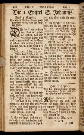 Die 1 Epistel S. Johannis. - Die 3 Epistel S. Johannis.