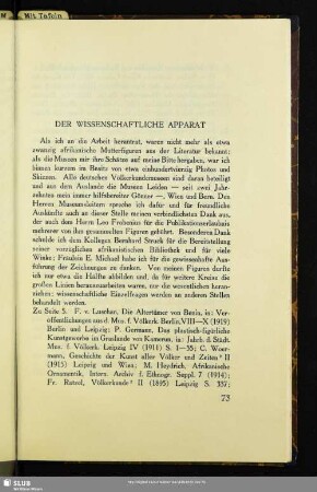 Der Wissenschaftliche Apparat