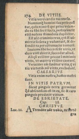 De Ebrietate. Cap. 28.