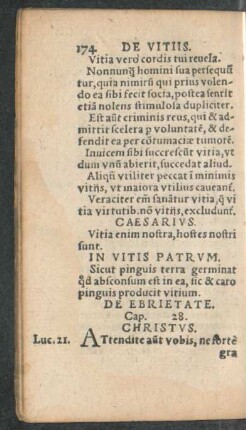 De Ebrietate. Cap. 28.