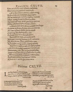 Psalmus CXLVII.