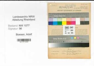 Entnazifizierung Adolf Boesen , geb. 15.12.1905 (Polizist)