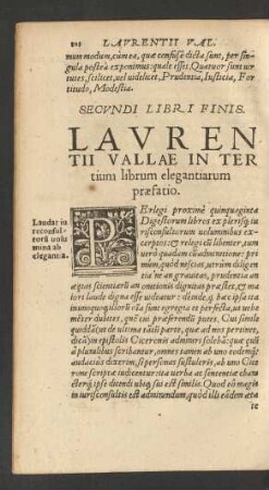 Laurentii Vallae In Tertium librum elegantiarum ...