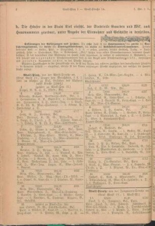 Adolf-Platz. Adolf-Straße. [Ahlmann-Straße. Alsen-Straße. Alte Reihe. Annen-Straße. Arkona-Straße. Arndt-Platz. Augustenburger Platz. Augusten-Straße. Auguste Viktoria-Straße.]