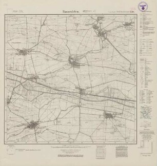 3932 (alte Nr.: 2164) Hamersleben, Meßtischblatt (4cm - Karte)