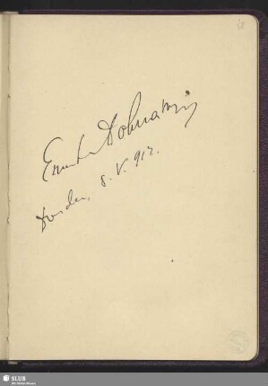 Bl. 58. Dohnányi, Ernst von