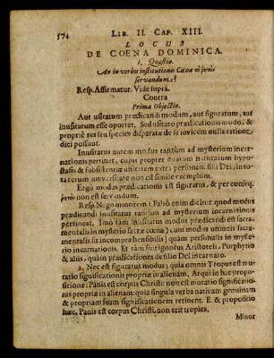 Locus De Coena Dominica.