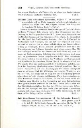 481-482 [Rezension] Fehleisen, Georg, Die Bauten des Klosters Alpirsbach