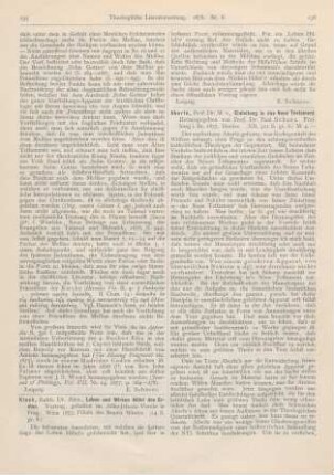 135-136 [Rezension] Kisch, Alex., Leben und Wirken Hillel des Ersten. Vortrag
