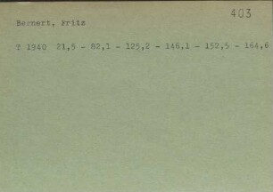 Bernert, Fritz