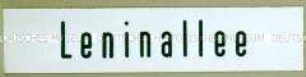 Straßenschild "Leninallee"