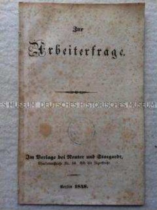 Schrift zur Arbeiterfrage