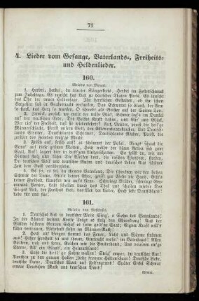 Lieder vom Gesange, Vaterlands-, Freiheits- und Heldenlieder