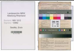 Entnazifizierung Erich Seidlitz , geb. 01.08.1899 (Buchhalter)