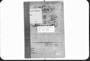 Dechargen der Service- und Einquartierungskasse
