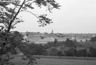 Blick auf Ostro : Pohlad na Wotrow : Ostro / Wotrow