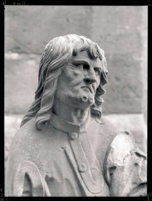 Frauenkirche; Apostelfigur, Simon, Kopf