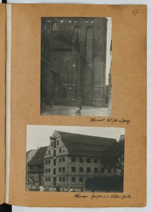 St. Georg, Wismar. Speicher nahe der frischen Grube, Wismar: Ansichten (aus: Skizzen- und Fotoalbum 25)