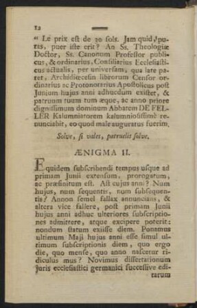 Aenigma II.