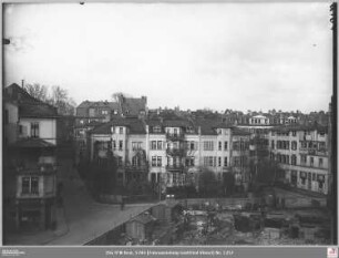 Vom Börsenplatz 13-15 nach Norden zur Börsenstraße und Rückseite Taubenstraße 23-27
