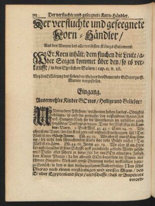 Der verfluchte und geseegnete Korn-Händler / ...