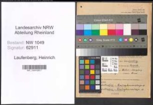 Entnazifizierung Heinrich Laufenberg , geb. 09.01.1903 (Schneider)