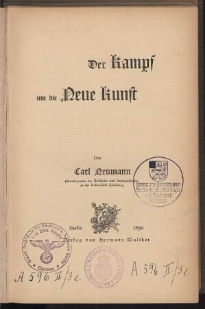 Der Kampf um die neue Kunst