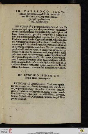 In catalogo illvstrium scriptorum ecclesiasticorum [...]