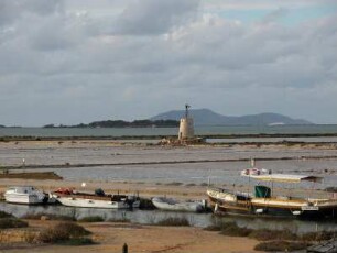 Salinen bei Trapani, Salzgewinnung aus dem Meer,Westküste