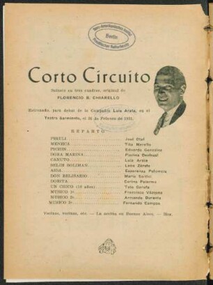 Corto circuito : sainete en tres cuadros