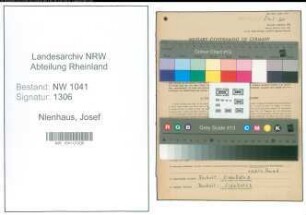 Entnazifizierung Josef Nienhaus , geb. 27.04.1888 (Kaufmann)