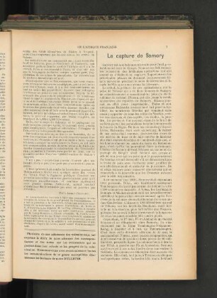La capture de Samory.