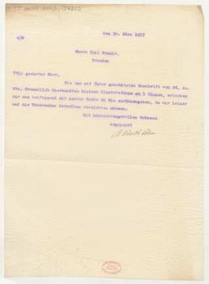 Brief an Emil Kronke : 30.03.1917