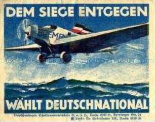 Klebezettel der DNVP zur Reichstagswahl 1924 ?