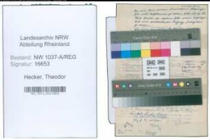 Entnazifizierung Theodor Hecker , geb. 00.00.0000 ()