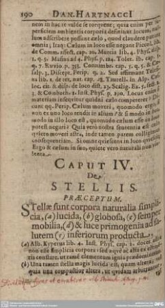 Caput IV. De Stellis.