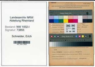 Entnazifizierung Erich Schneider , geb. 11.04.1909 (Werkmeister)