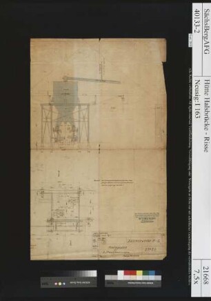 Montageplan für zwei Staubfeuerungen