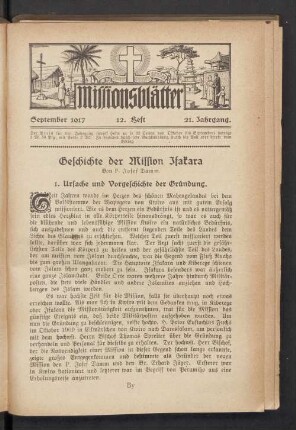 September 1917 12. Heft 21. Jahrgang