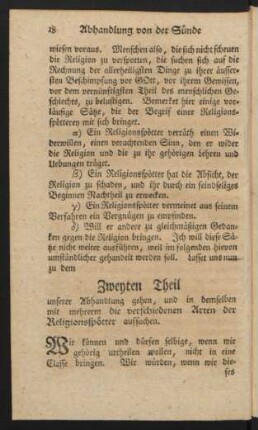 Zweyten Theil