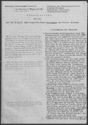 Biberach (Heilbronn): Pfarrbericht 1925